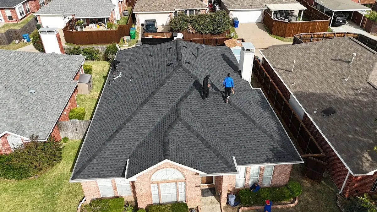 Slate & Tile Roof Repair work in progress on a Palos Heights property